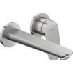Duravit Wave Wastafelmengkraan - inbouw - 2 gats - eengreeps - voorsprong 20.2cm - RVS geborsteld SW997759