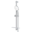 GROHE Tempesta 110 Cube Glijstangset - 60cm - vierkante handdouche - 3 straalsoorten - gladde doucheslang - met zeephouder - chroom SW999104
