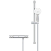 GROHE Grohtherm 1000 Performance Doucheset - thermostatische douchekraan - met glijstangset - 60cm - ronde handdouche - 2 straalsoorten - gladde doucheslang - chroom SW999091