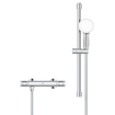 GROHE Grohtherm 500 Doucheset - thermostatische douchekraan - met glijstangset - 60cm - ronde handdouche - 1 straalsoort - chroom SW999136