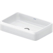 Duravit Qatego opzetwastafel 60x40cm z/kr.gat z/overl. h.gl. wit SW997765