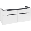 Villeroy & Boch Subway 2.0 wastafelonderkast 128.7x59x44.9cm glossy white SW118776