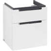 Villeroy & Boch Subway 2.0 wastafelonderkast 53.7x59cm 2 lades Glossy white SW479997