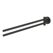 GROHE Essentials Handdoekhouder - 44cm - 2-delig - draaibaar - matte black SW1077350