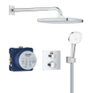 GROHE Grohtherm Perfect Cube Doucheset - inbouw thermostaat - hoofddoucheset - 25cm - chroom SW1077375