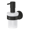 GROHE Start Zeepdispenser - met houder - mat glas - mat zwart SW1126497