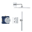 GROHE Grohtherm Perfect Cube Doucheset - inbouw thermostaat - hoofddoucheset - 31cm - chroom SW1077362