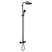 GROHE Tempesta System 250 Regendoucheset - 158.8cm - hoofddouche - 25cm - ronde handdouche - 2 straalsoorten - met thermostaatkraan - matte black SW1077280