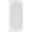 Villeroy & boch Loop duobad - 170x75cm - rechthoek/binnenbad ovaal - acryl Wit Alpin glans SW693631