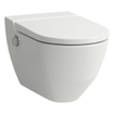 Laufen Cleanet NAVIA Douche WC 40.5x58x37cm diepspoel incl. closetzitting met deksel en softclose keramiek mat wit mat SW258683