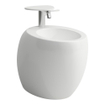 Laufen Alessi One staand bidet 58.5x39x41.5cm 1 kraangat incl. clou met gesloten zijden keramiek lcc-wit 0080158