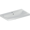 Geberit Icon Light wastafel 75x42x17cm 1 wasbak 1 kraangat Midden met overloopgat Keramiek Wit glans SW546855