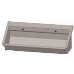 Intersan Sanilav wasgoot 120cm 2 personen met 2 kraangaten inox 304 GA32543