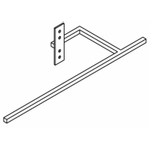 Vasco handdoekbeugel long tbv alu radiatoren wit structuur 7211826