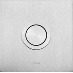 Wisa Luga bedieningsplaat steel pneumatich 16x16cm voor XS WC element RVS 0701564