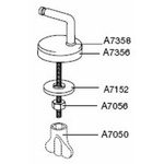 Pressalit uni scharnier voor closetzitting 2000 en t2 rvs GA44391