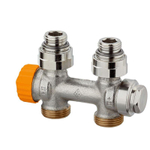 Heimeier Multilux eclypse afc radiatorafsluiter r1/2 recht oranje SW53886