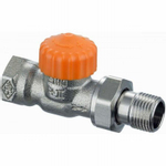 Heimeier Eclipse afc radiatorafsluiter 1/2 recht oranje SW53872