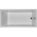 Duravit Starck 1 bad acryl rechthoekig met overloop met 1 rugsteun 180x90x46cm inbouw wit 0297507