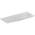 Geberit Icon meubelwastafel 120x48x13cm 1 wasbak 0 kraangaten zonder overloopgat vuilafstotend Keramiek Wit glans SW568528