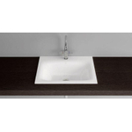 Bette Lux inbouw wastafel 80x49.5cm met kraangat wit SW71736