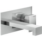 Royal plaza Zenon wastafelkraan inbouw - 20cm uitloop - geborsteld nikkel SW96699