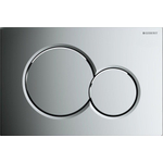 Geberit Sigma01 bedieningsplaat - 2-toets spoeling - ronde knoppen - glans chroom 0700519