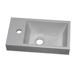 Royal Plaza Lenore fontein 40x22cm 1 kraangat links rechts toepasbaar mat wit SW75380