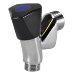 Riko Beluchterkraan Kiwa 1/2" met knop zwart GA73617