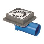 Berg van den Abs vloerput met rvs rooster 9 6x9 6cm GA53145