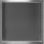 Looox BoX nis - 30x30x10cm - inbouw - rvs geborsteld GA49246