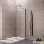 Royal plaza Hendra zijwand tbv deur 80x195cm chroom-helder clean SW64005