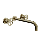 Royal Plaza Olmo afdekset tweegreeps wandkraan industriele greep uitloop 23cm bronze SW374048