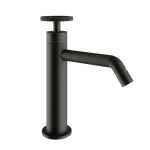 Royal Plaza Olmo wastafelkraan m/industriele gr.z/waste black steel SHOWROOMMODEL SHOW17607