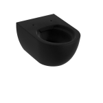 Royal Plaza Kolor Belbo wandcloset verkort 48,5cm zonder spoelrand mat zwart SW651903