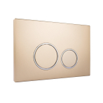 Starbluedisc Doppio bedieningsplaat voor Geberit UP100/UP320/UP720 reservoir chroom/champ gold SW681489