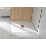 Kinedo Kinefirst neo douchebak - 90x90cm - inbouw/opbouw - zaagbaar - biocryl /Biolith wit mat SW730055