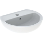Geberit Bastia Fontein - rond - 50x41cm - kraangat - overloop - wit SW878538