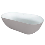 Royal Plaza Kolor Vico bad vrijstaand 170x78cm m/afvoer mat wit/cement SW862475