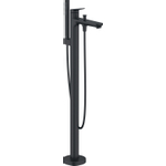 Duravit Wave Badmengkraan - vrijstaand - 2 functies - voorsprong 22.5cm - eengreeps - zwart mat SW999961