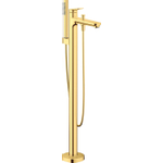 Duravit Wave Badmengkraan - vrijstaand - 2 functies - voorsprong 22.5cm - eengreeps - goud gepolijst SW997659