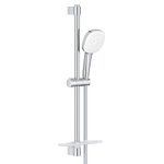 GROHE Tempesta 110 Cube Glijstangset - 60cm - vierkante handdouche - 3 straalsoorten - gladde doucheslang - met zeephouder - chroom SW999104