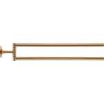 Duravit Starck T Handdoekhouder - 2 stangen - 46.5cm - draaibaar - brons geborsteld SW962043
