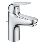 GROHE Euroeco Wastafelmengkraan - s-size - met trekwaste - chroom SW1077231
