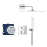 GROHE Grohtherm Cube Perfect Douscheset - inbouw thermostaat - hoofddoucheset - 31cm - chroom SW1077278
