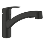 GROHE Eurosmart Keukenmengkraan - 22.7cm - draaibare uitloop - 2 straalsoorten - matte black SW1077287
