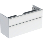 Geberit iCon wastafelonderkast 118.4x61.5x47.6cm 2 lades met softclose Spaanplaat Wit SW637863
