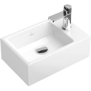 Villeroy en Boch Memento fontein 40x26cm met kraangat ceramic+ wit SHOWROOMMODEL