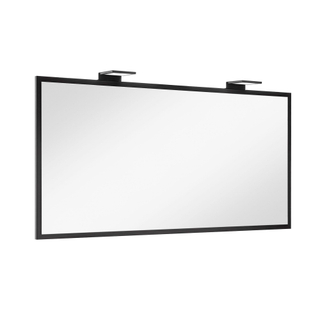 Vtwonen baden Goodmorning spiegel met lijst 120x60cm black OUTLET