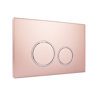 Starbluedisc Doppio bedieningsplaat voor Geberit UP100/UP320/UP720 reservoir chroom/rose gold